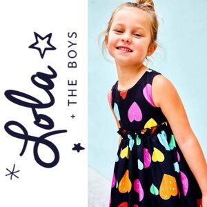 Lola + The Boys Colorful Heart Dress